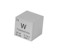 Cube en métal de 25 mm en tungstène, tableau périodique des éléments, pureté à 99,95 %, gravé au laser pour l'enseignement, cadeau, collection