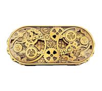 Cube en métal - Jeu de rotation professionnel - Jouet en d'aluminium - Accessoires de table gravés - Spinner avec équipement avancé - Spinner mécanique robuste pour jeu de rôle