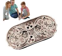 Cube en métal Thème de Jeu Accessoires rotatifs pour activités de Groupe Fantastique d'aluminium Jouet de Gravure Amis Camarades de Classe et Famille