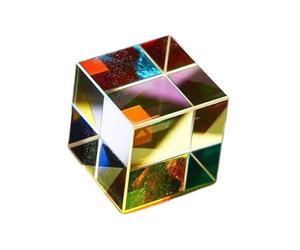 Cube en verre de qualité supérieure pour les photographes professionnels, les éducateurs, les passionnés de sciences, avec de rangement en velours, outils pédagogiques de physique optique