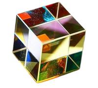 Cube en verre optique clair haute transparence RVB, 50MM | Convient laboratoires de physique, arts visuels et démonstrations éducatives, différentes tailles 30