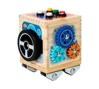 Cube engagé pour , cube engagé | Bus Sensory CARTES avec Loi LED | Jouets d'apprentissage du Développement précoce Portables, activités d'apprentissage éducatif