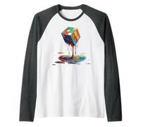 Cube Fondant Speed Cubing Puzzle Vintage Jeunes et Amateurs de mathématiques Manche Raglan