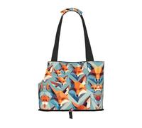 Cube Fox Sac à bandoulière pour animal domestique Design pliable Petit sac de voyage pour chat et chien