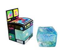 Cube Glaçon Squishy Nee Doh Anti Stress Jouet Fidget Nee Doh Jeu Sensoriel Compression Elastique Confortable Bien Etre Mental Focus Apaisement Etudiants Format Portable(A1 Blue,5.5cm)