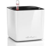 LECHUZA CUBE Glossy 14 Cubes à plantes de haute qualité avec système d'irrigation en bâton, blanc brillant