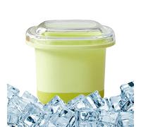 Cube Ice Mas Stam, moules à cocktail - Grande machine à glaçons à un seul carré avec couvercle | Gadget poids léger, stockage empilable, stockage congélateur, pour barmans grade