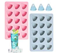 Cube Ice Mold - 2 Pack Food Grade Silicone Ice Maker Molds Easy Release Cute Shape Trays For Freezer, Cocktail Whiskey Bourbon Beer Drinks, Home Kitchen Bar Summer