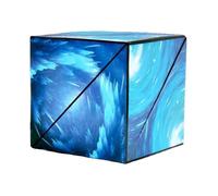 Cube Infini Magique - - Bleu - 24 Aimants - 70 Formes