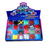 Cube Labyrinthe - 24 pièces Jouet Anti-Stress avec Perles d'équilibre - Jeu de Puzzle à Perles roulantes - pour Calmer Les Adultes étudiants garçons Filles Amis Voyage fête Interaction