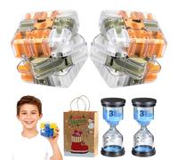 Cube Labyrinthe 3D à Bille Roulante, Nouveau Cube Labyrinthe 3D, Grand Cubes Labyrinthes à Billes, AméLiore La Reconnaissance Spatiale Et DéVeloppe La PenséE Logique (Orange*2PCS)