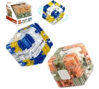 Cube Labyrinthe 3D, Cube Labyrinthe Bille, Grand Labyrinthes 3D, Puzzle, Cubes, Jouet Stimulant pour Le Cerveau, Améliorer La Cognition, Améliorer La Pensée Logique (2PCS)