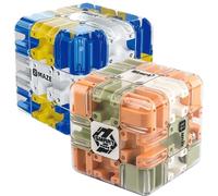 Cube Labyrinthe 3D,Cube Labyrinthe Bille,Roller Ball Maze Cube (2 Pièces)