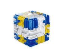 Cube Labyrinthe 3D Grand Modèle - Jouet de Défi Cognitif Engagé, Puzzle Magique 3x3 en Résolution de Labyrinthe, Balles Laby rinthe Antistress, Jeux Éducatifs pour Adultes, Adolescents et Enfants