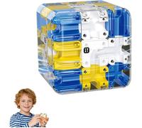 Cube Labyrinthe 3D Trois Niveaux Enfant Jouet Éducatif ABS, Défi de Logique, Rotation Fluide, Système de Bille Sécurisé, Structure