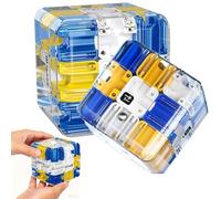 Cube Labyrinthe 3D - Un Casse-tête Stimulant Qui améliore la Perception Spatiale et développe la pensée logique. Un Cadeau Durable for Les Anniversaires et Les fêtes.(Blue)