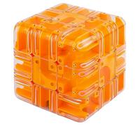 Cube Labyrinthe, Boule de défi Magique en marbre, Jouet Stimulant pour Le Cerveau, Jouet d'entraînement cérébral pour la Perception Spatiale, pour soulager Le Stress et développer la logique (C)