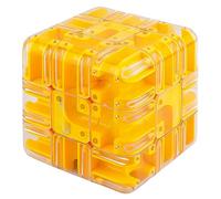 Cube Labyrinthe, Boule de défi Magique en marbre, Jouet Stimulant pour Le Cerveau, Jouet d'entraînement cérébral pour la Perception Spatiale, pour soulager Le Stress et développer la logique (B)