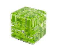 Cube Labyrinthe Jouet Puzzle Cubes à Billes Jouet Labyrinthe Puzzle Jouets Jeu Interactif Casse Tête 3D Jouets Labyrinthes pour Enfant et Adultes (Green)
