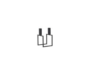 Cube Line Chandelier Noir