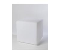 Cube solaire lumineux - LUMISKY - CASY - H30 cm - Tabouret table basse - LED blanc et multicolore