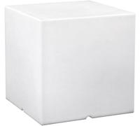 Cube lumineux tabouret sans fil LED multicolore dimmable CARRY 40cm avec télécommande et socle à induction