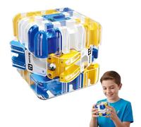 Cube Magique 3D, Large Labyrinth 3D Puzzle Maze Cube, Roller Ball Maze Cube, Jeux De Labyrinthe 3D, Soulagement du Stress Et Développement De La Logique (Bleu)