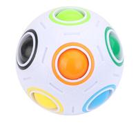 Cube Magique Anti-Stress En Forme D'Arc-En-Ciel, 1 Pièce, Jouet De Bureau, Puzzle De Football, Anti-Stress