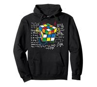 Cube magique avec équations mathématiques | Retro Nerdy Rubik Sweat à Capuche