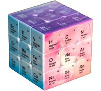 Cube Magique,Cube Tableau Périodique Chimique Cube de Vitesse 3x3 Jeu de Puzzle Outil Educatif Periodic Puzzle 3x3 Correspondance Couleurs,Cadeau de Chimie pour Etudiants,Enseignants