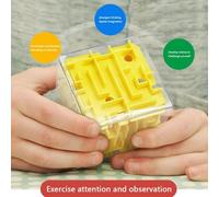 Cube Magique Éducatif Pour Enfants, Puzzle À Six Faces, Boule Roulante, Jeu Labyrinthe 3d, Fournitures D'Apprentissage Préscolaire