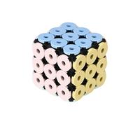 Cube magique en plastique aux couleurs pastel - -
