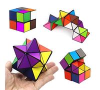 Cube Magique étoile 2 en 1,Cube Infini Couleur Magic pour Enfants et Adultes,Puzzle 3D pour Jeu d'entraînement Cérébral ou Cadeau de Vacances