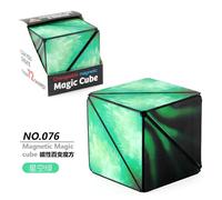 Cube Magique Magnétique Anti-souligné 3D, Variété Géométrique, Interchangeable, Puzzle à Rabat à la Main, Jouet pour Enfant-MC-09