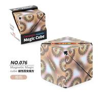 Cube Magique Magnétique Anti-souligné 3D, Variété Géométrique, Interchangeable, Puzzle à Rabat à la Main, Jouet pour Enfant-MC-05