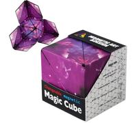 Cube Magique Magnétique, Infinity Cube Transformable Galaxie, Magnete Cube 3D Infini, Cube Transformant Jouet Anti-Stress Peut