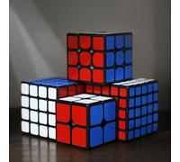Cube Magique Magnétique Pour Enfants, Ensemble De 4 Pièces, 2x2, 3x3, 4x4, 5x5