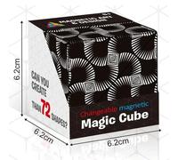 Cube Magique Magnétique Varié,Puzzle 3d Amusant,Évité,Variété Magnétique,Jouets Magiques - Type Infinite Space