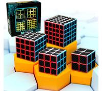 Cube Magique Meilong Moyu Cubing Classroom Fibre De Carbone, Adhésif Antidérapant Avec Rotation Plus Rapide, Facile Et Doux, Puzzle 3d, Débutants Et Professionnels (Ca4)