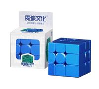 Cube Magique Miroir Moyu V2 3x3 Bleu Nuit étoilé pour Amateurs et débutants