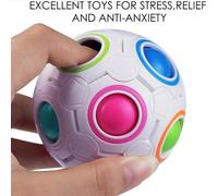 Cube Magique Sphérique, 25 Pièces, Boules Arc-En-Ciel, Puzzle, Apprentissage Rapide, Jouets Éducatifs, Cadeau, Ensemble De Jouets Sensoriels, Thérapie Sensorielle