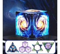 Cube Magique Transformable - Shashibo - 72 Formes - Aimants Puissants - Couleur Universe