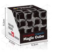 Cube Magique Transformable - Shashibo - 72 Formes - Coloris Psychédélique
