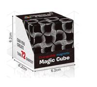 Cube Magique Transformable - style Shashibo - 72 Formes - Coloris Psychédélique