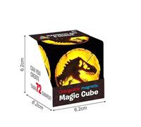 Cube Magique Transformable - style Shashibo - Jurassic - 72 Formes - 36 Aimants