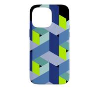 Cube mathématiques 3D Magie Nerd Illusion Coque pour iPhone 14 Pro Max