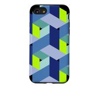 Cube mathématiques 3D Magie Nerd Illusion Coque pour iPhone SE (2020) / 7/8