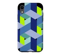 Cube mathématiques 3D Magie Nerd Illusion Coque pour iPhone XR