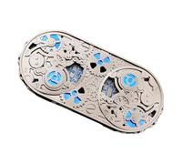 Cube Metal - Cubes en D'aluminium, Platine De Haute Qualité | RPG Ensemble De Dés À Graves, Accessoires De Jeux D'activité De Groupe, Cubes De Métal pour Jeux Et De Table, Collecteur pour