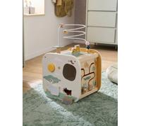 Cube multi-activités en bois FSC® jaune TU